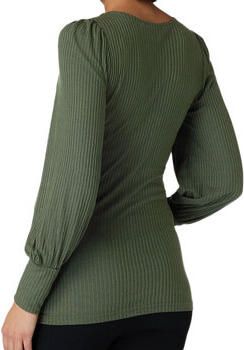 Mamalicious Zwangerschapsshirt met lange mouwen en ronde hals model 'MLALANA'