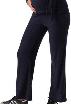 Mamalicious flared zwangerschapslegging MLANNETTE van polyester donkerblauw Broek XL - Foto 5