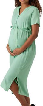 Mamalicious zwangerschapsjurk MLMISTY lichtgroen Dames Viscose V-hals Effen XL - Foto 4