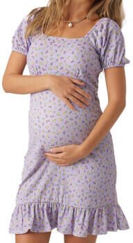 Mamalicious Zwangerschapsjurk in minilengte met all-over bloemenmotief