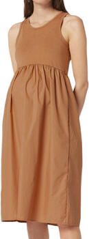 Mamalicious Knielange zwangerschapsjurk met elastische band - Foto 2