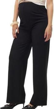 Mamalicious high waist loose fit broek MLJOSEFINA zwart Dames Polyester XL