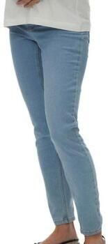 Mamalicious skinny zwangerschaps jegging MLAMY light blue denim Jeans Blauw Dames Stretchdenim XL - Foto 2