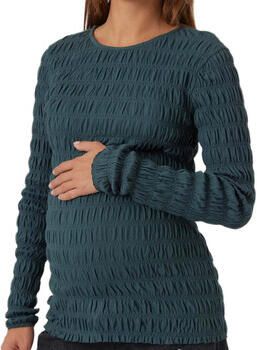 Mamalicious zwangerschapstop MLELISE met textuur donkergroen Dames Katoen (duurzaam) Ronde hals S - Foto 2