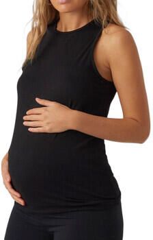 MAMALICIOUS zwangerschapssinglet MLMACY van gerecycled polyester zwart - Foto 2