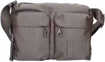 darina Duck Stijlvolle Polyester Handtas met Meerdere Zakken Beige