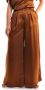 Manila Grace Leather Trousers Brown Dames - Thumbnail 1
