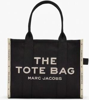 Marc Jacobs Shoppers & Totes Medium Tote' Black Tote Bag With Contrasting Logo in zwart - Foto 6
