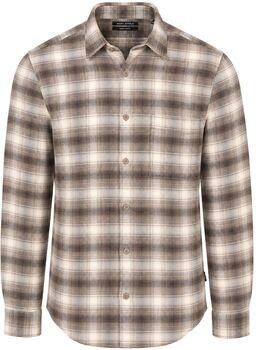 Marc O'Polo Overhemd Lange Mouw Shirt Check Bruin