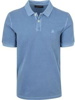 Marc O'Polo Shirt Korte Mouw Poloshirt Piqué Provincial Blauw