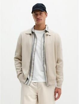 Marc O'Polo Sweater Cardigan Zip Grey Silk