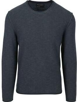 Marc O'Polo Sweater Pullover Crewneck Cotton Linen Dark Blue