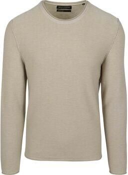Marc O'Polo Sweater Pullover Crewneck Cotton Linen Gray Silk
