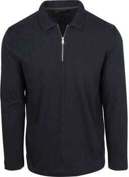 Marc O'Polo Sweaters Longsleeve Half-Zip Polo Navy