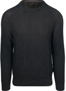 Marc O'Polo Sweaters Pullover Structured Bi-Colour Navy