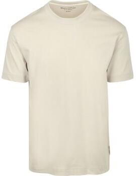 Marc O'Polo T-shirt Korte Mouw Heavy T-Shirt Ecru