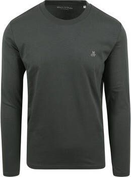 Marc O'Polo T-shirt Long Sleeve T-Shirt Donkergroen