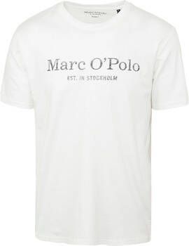 Marc O'Polo T-shirt T-Shirt Logo Wit