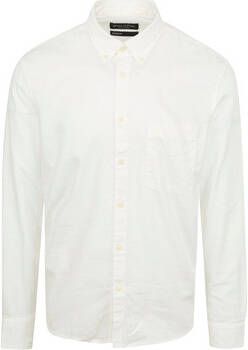 Marc O'Polo Overhemd Lange Mouw Overhemd Off-White