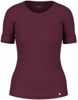 Marc Cain T-shirt met ronde hals en labeldetail - Foto 3