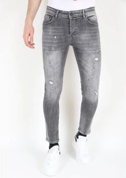 Mario Morato Skinny Jeans Grijze Spijkerbroek ScheurenMM