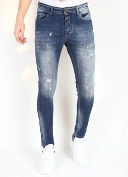Mario Morato Skinny Jeans Stoashed Spijkerbroek Scheuren MM