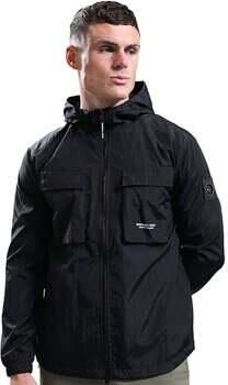 Marshall Artist Windjack Crux Hooded Overshirt Jacket Black