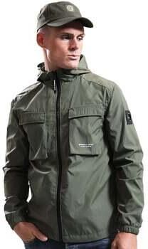 Marshall Artist Windjack Crux Hooded Overshirt Jacket Moss