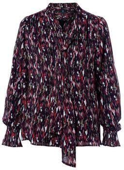 Mart Visser top Irina met all over print zwart rood taupe