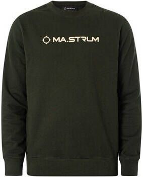 Ma.strum Sweater Sweatshirt met logo op de borst