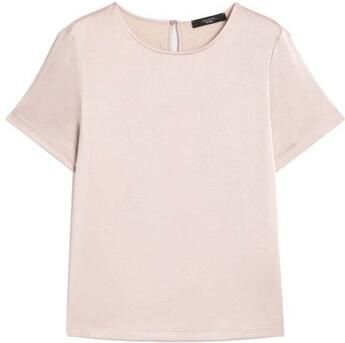 Weekend Max Mara Regular fit T-shirt van satijn en jersey model 'GILBERT'