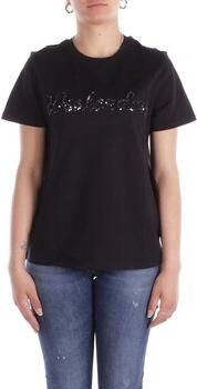 Max Mara Katoenen Jersey T-shirt Vello Zwart Black Dames - Foto 2