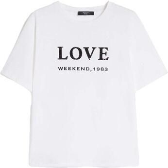 Weekend Max Mara Slim fit T-shirt van puur katoen model 'DAGILE' - Foto 3