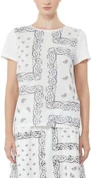 Weekend Max Mara regular fit T-shirt van mix van katoen en linnen model 'GENIO' - Foto 3