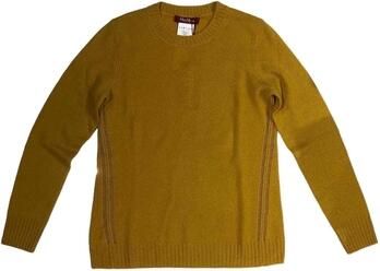 Max Mara Zuivere Cashmere Gebreide Trui Yellow Dames