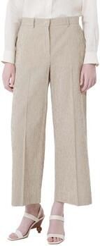 Weekend Max Mara regular fit wijde broek van katoen-linnenmix model 'MARINA' - Foto 3