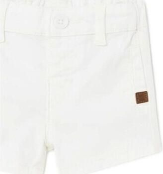 Mayoral Broek 201 Bermuda sarga Better Cotton recién nacido Blanco