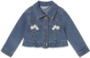 Mayoral tel 1461 Chaqueta vaquera volante bebé Azul