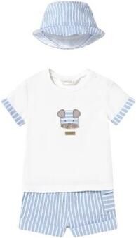 Mayoral Setjes 1201 Conjunto 3 piezas Azul