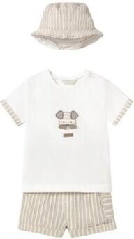 Mayoral Setjes 1201 Conjunto 3 piezas Beige