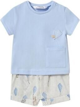 Mayoral Setjes 1202 Conjunto camiseta y pantalón corto Azul