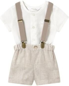 Mayoral Setjes 1215 Set camisa y pantalón Crudo