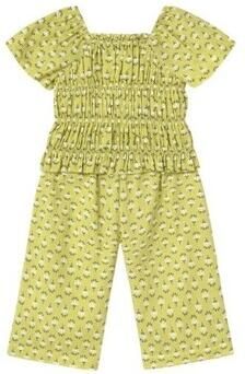 Mayoral Setjes 1573 Conjunto pantalón y top nido de abeja bebé Verde