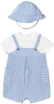 Mayoral Setjes 1602 Pelele y gorro a juego Azul