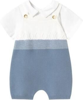 Mayoral Setjes 1607 Conjunto peto tricot y camiseta Azul