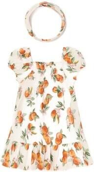 Mayoral Setjes 1923 Vestido estampado diadema Naranja - Foto 1