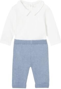 Mayoral Setjes 2516 Conjunto 3 piezas tricot recién nacido Azul