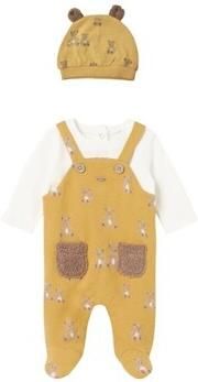 Mayoral Setjes 2618 PELELE CON GORRO Mostaza