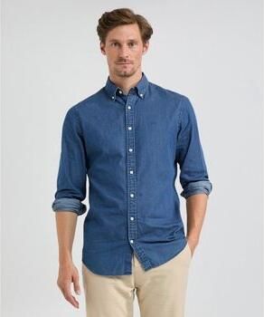 Mcgregor Overhemd Lange Mouw Overhemd Chambray Indigo