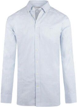 Mcgregor Overhemd Lange Mouw Overhemd Oxford Streep Lichtblauw